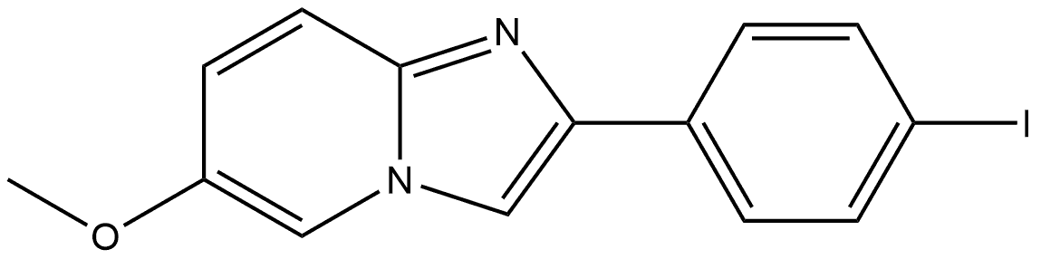 2-(4-Iodophenyl)-6-methoxyimidazo[1,2-a]pyridine 구조식 이미지