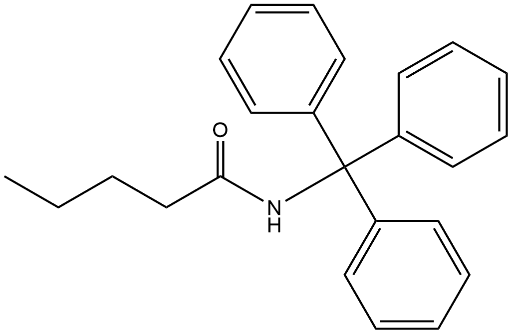 N-(Triphenylmethyl)pentanamide Structure