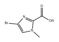 1H-Imidazole-2-carboxylic acid, 4-bromo-1-methyl- Structure