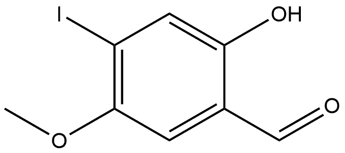 2-Hydroxy-4-iodo-5-methoxybenzaldehyde Structure