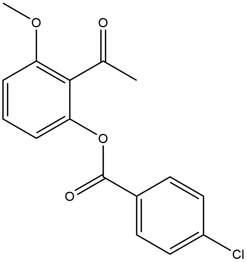 2-Acetyl-3-methoxyphenyl 4-chlorobenzoate Structure