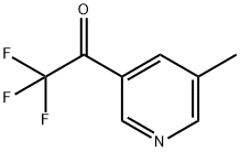 Ethanone, 2,2,2-trifluoro-1-(5-methyl-3-pyridinyl)- Structure