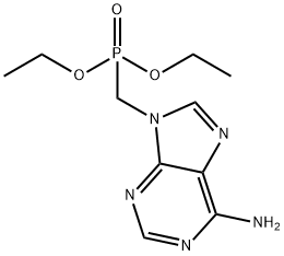 Phosphonic acid, P-[(6-amino-9H-purin-9-yl)methyl]-, diethyl ester Structure