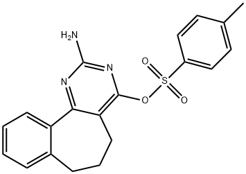 5H-Benzo[6,7]cyclohepta[1,2-d]pyrimidin-4-ol, 2-amino-6,7-dihydro-, 4-(4-methylbenzenesulfonate) Structure