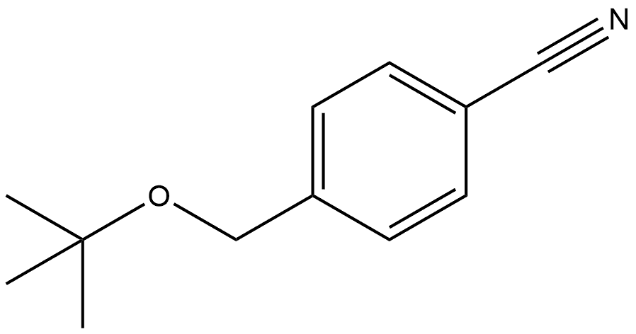 4-[(1,1-Dimethylethoxy)methyl]benzonitrile Structure