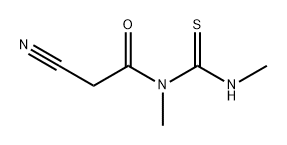 Acetamide, 2-cyano-N-methyl-N-[(methylamino)thioxomethyl]- 구조식 이미지