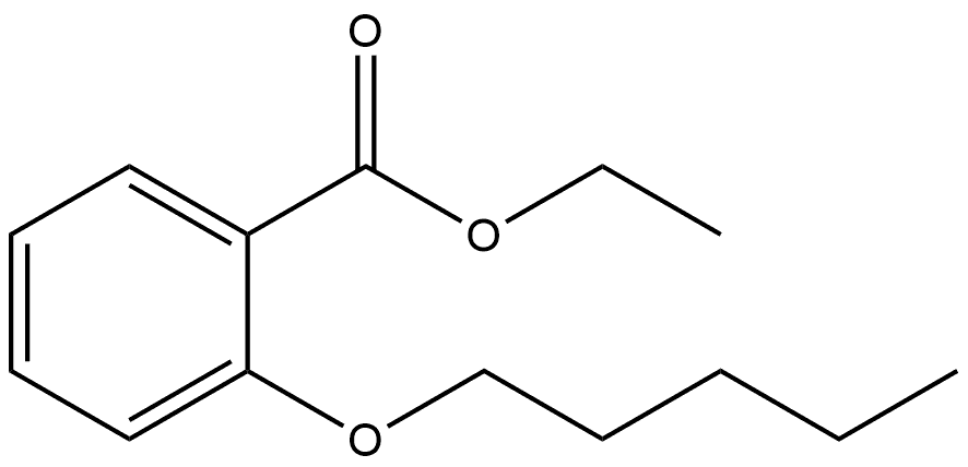 Ethyl 2-(pentyloxy)benzoate 구조식 이미지