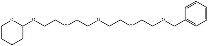2H-Pyran, tetrahydro-2-[(13-phenyl-3,6,9,12-tetraoxatridec-1-yl)oxy]- Structure