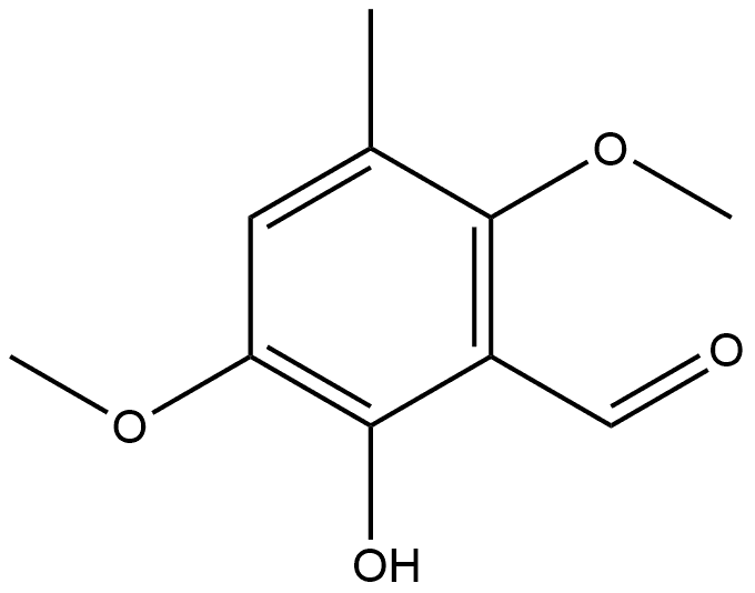 2-Hydroxy-3,6-dimethoxy-5-methylbenzaldehyde Structure