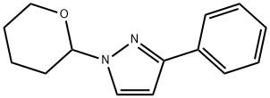 1H-Pyrazole, 3-phenyl-1-(tetrahydro-2H-pyran-2-yl)- Structure