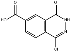 1-chloro-3,4-dihydro-4-oxo-6-Phthalazinecarboxylic acid Structure