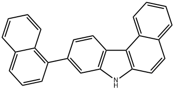 7h-benzo[c]carbazole,9-[1-naphthalengl Structure