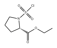 Proline, 1-(chlorosulfonyl)-, ethyl ester, (2S)- Structure