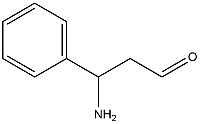 Benzenepropanal, β-amino- Structure