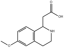 1-Isoquinolineacetic  acid,1,2,3,4-tetrahydro-6-methoxy- 구조식 이미지