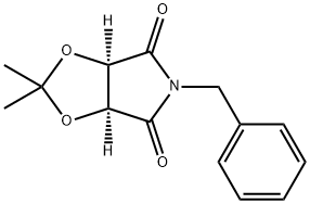 4H-1,3-Dioxolo[4,5-c]pyrrole-4,6(5H)-dione, dihydro-2,2-dimethyl-5-(phenylmethyl)-, (3aR,6aS)- Structure