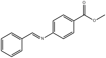 Benzoic acid, 4-[(E)-(phenylmethylene)amino]-, methyl ester Structure