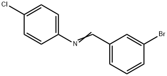 Benzenamine, N-[(3-bromophenyl)methylene]-4-chloro- Structure