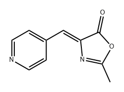 5(4H)-Oxazolone, 2-methyl-4-(4-pyridinylmethylene)-, (4Z)- 구조식 이미지