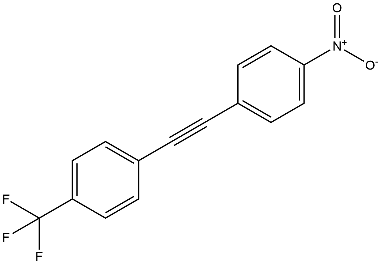 1-nitro-4-((4-(trifluoromethyl)phenyl)ethynyl)benzene Structure