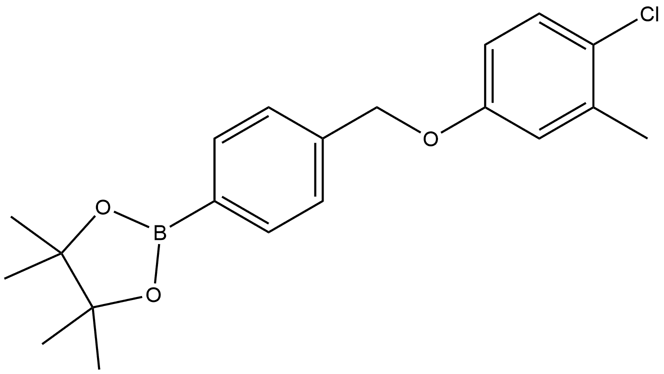 2-[4-[(4-Chloro-3-methylphenoxy)methyl]phenyl]-4,4,5,5-tetramethyl-1,3,2-diox... Structure