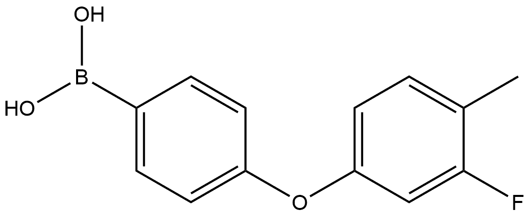 4-?(3-?Fluoro-?4-?methylphenoxy)?phenylboronic acid Structure