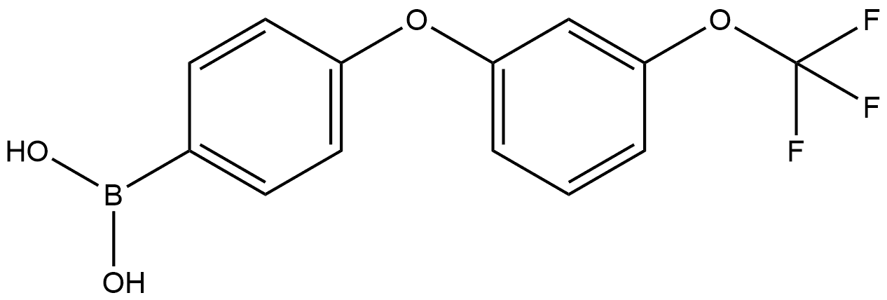 B-[4-[3-(Trifluoromethoxy)phenoxy]phenyl]boronic acid Structure