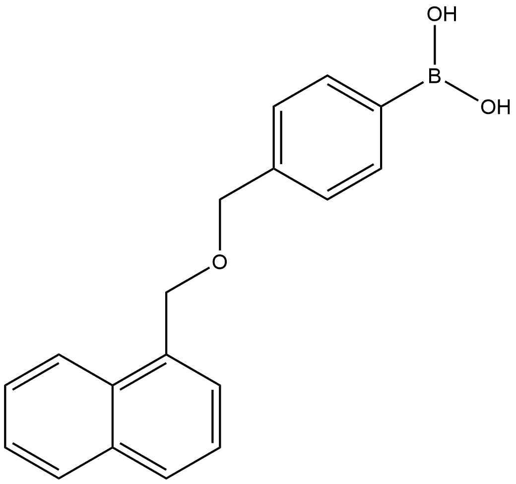 4-[(1-naphthalenylmethoxy)methyl]phenylboronic acid Structure