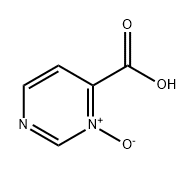 4-Pyrimidinecarboxylic acid, 3-oxide 구조식 이미지