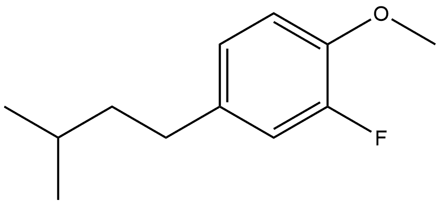 2-Fluoro-1-methoxy-4-(3-methylbutyl)benzene Structure