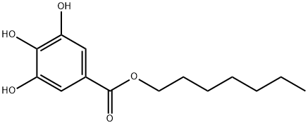 Benzoic acid, 3,4,5-trihydroxy-, heptyl ester Structure