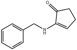 2-Cyclopenten-1-one, 2-[(phenylmethyl)amino]- Structure