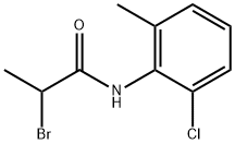 Propanamide, 2-bromo-N-(2-chloro-6-methylphenyl)- Structure