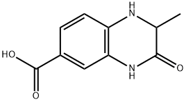 6-Quinoxalinecarboxylic acid, 1,2,3,4-tetrahydro-2-methyl-3-oxo- Structure