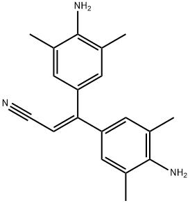 2-Propenenitrile, 3,3-bis(4-amino-3,5-dimethylphenyl)- Structure