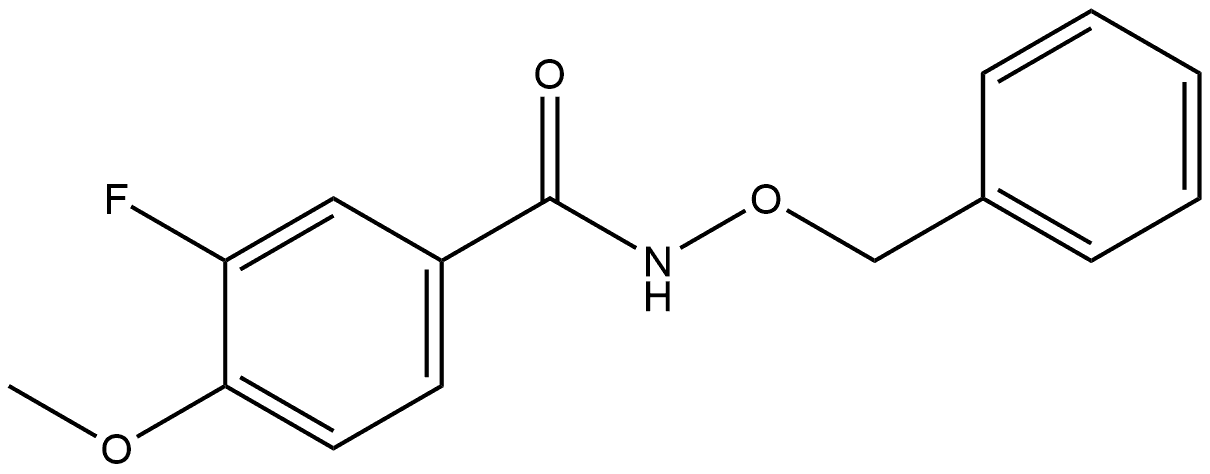 3-Fluoro-4-methoxy-N-(phenylmethoxy)benzamide Structure