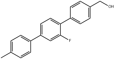 [1,1':4',1''-Terphenyl]-4-methanol, 2'-fluoro-4''-methyl- Structure