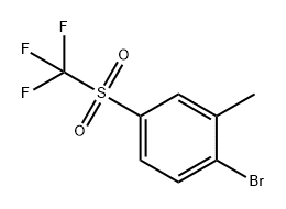 Benzene, 1-bromo-2-methyl-4-[(trifluoromethyl)sulfonyl]- 구조식 이미지