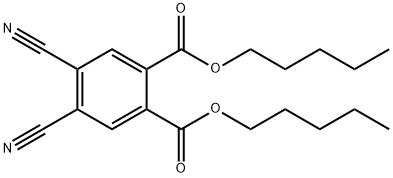 1,2-Benzenedicarboxylic acid, 4,5-dicyano-, 1,2-dipentyl ester Structure