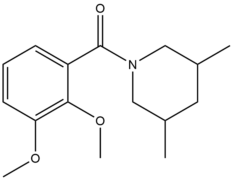 (2,3-Dimethoxyphenyl)(3,5-dimethyl-1-piperidinyl)methanone Structure