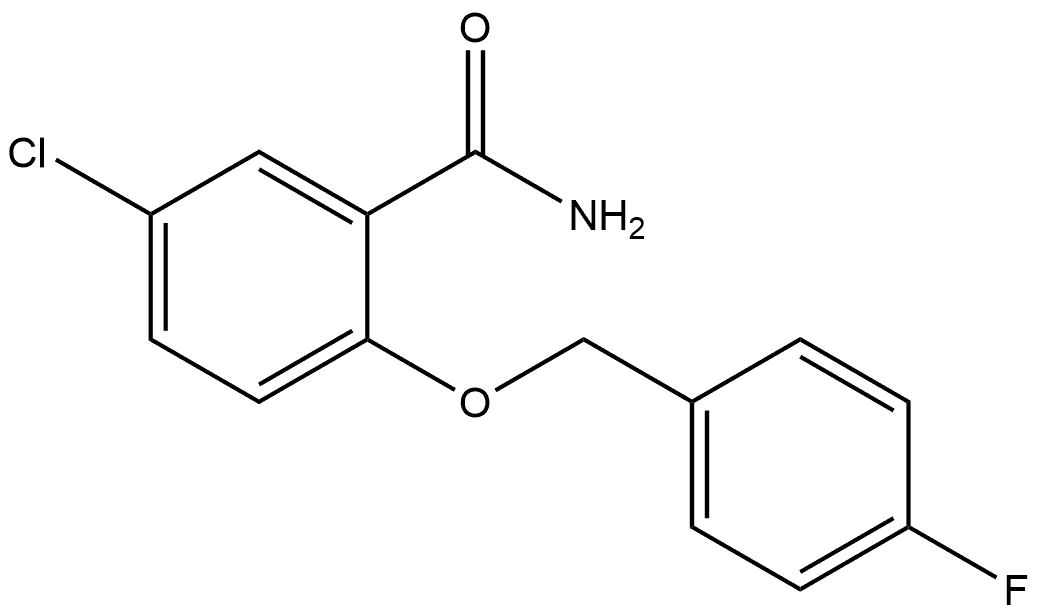 5-Chloro-2-[(4-fluorophenyl)methoxy]benzamide Structure