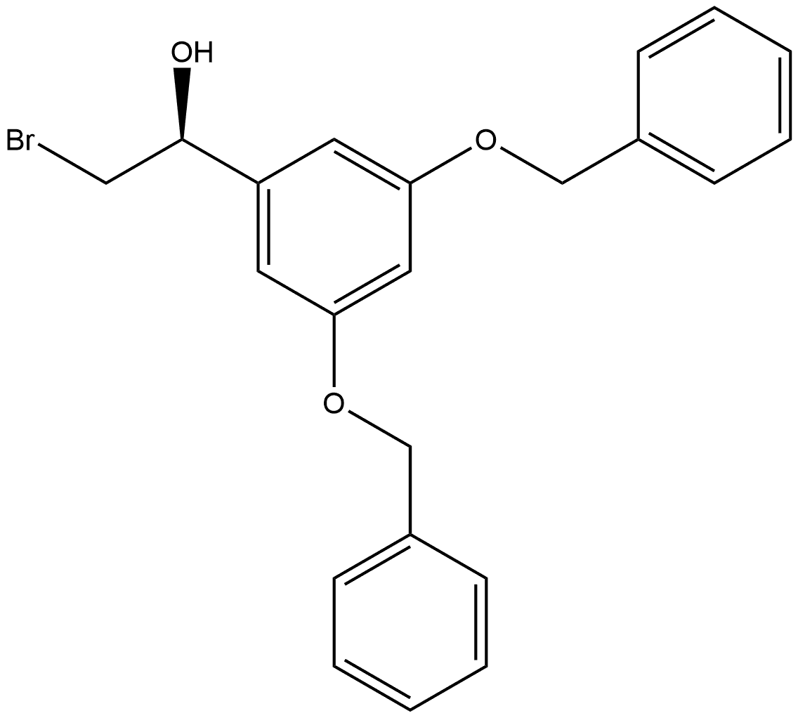 Benzenemethanol, α-(bromomethyl)-3,5-bis(phenylmethoxy)-, (αS)- Structure