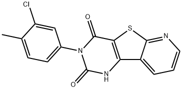 3-(3-chloro-4-methylphenyl)-1H-pyrido[2,3]thieno[2,4-b]pyrimidine-2,4-dione Structure