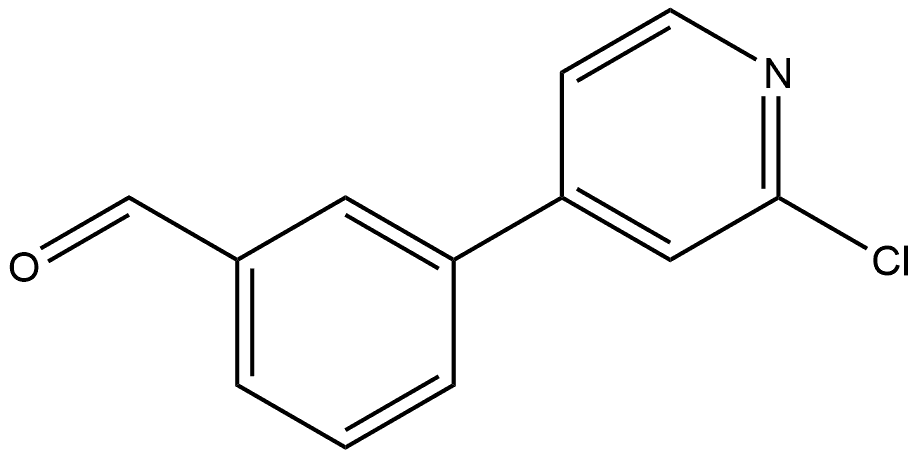 3-(2-Chloro-4-pyridinyl)benzaldehyde Structure