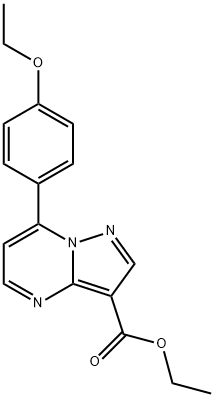 Pyrazolo[1,5-a]pyrimidine-3-carboxylic acid, 7-(4-ethoxyphenyl)-, ethyl ester Structure