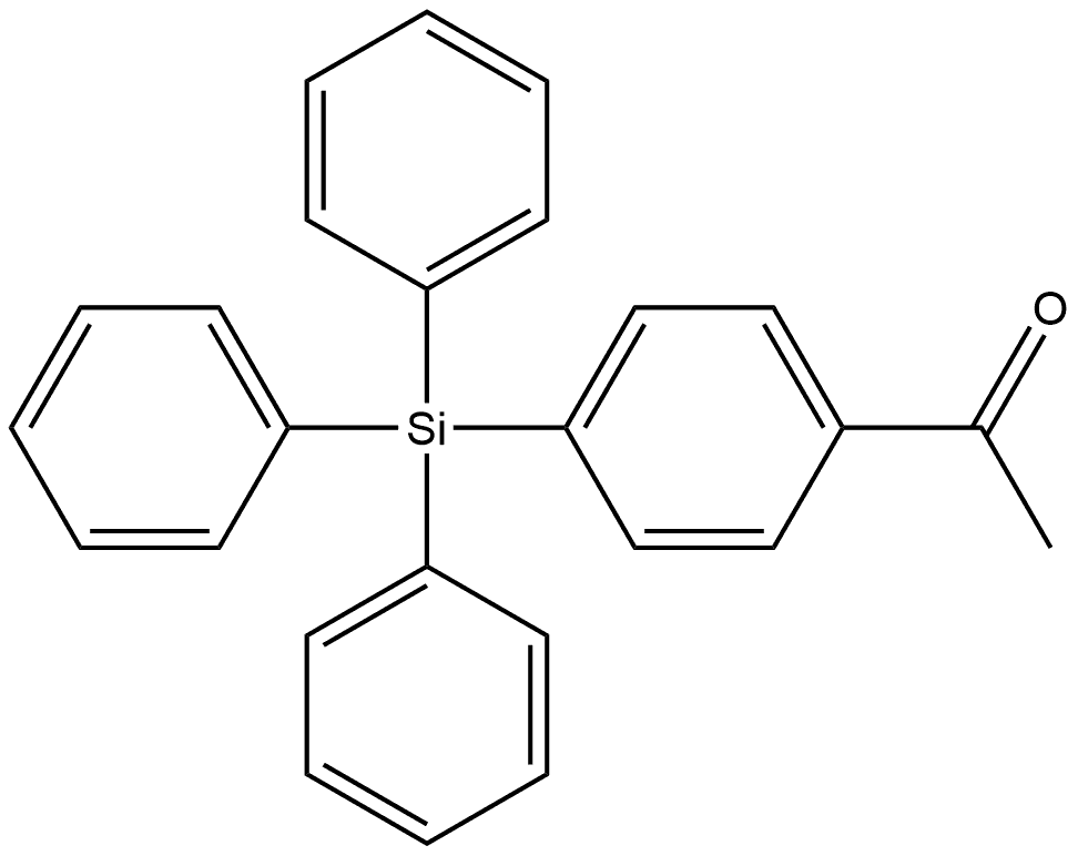 1-(4-triphenylsilanylphenyl)ethanone Structure