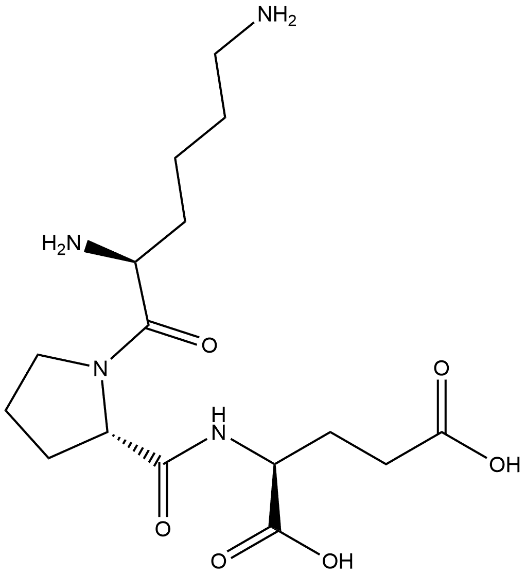 L-Glutamic acid, L-lysyl-L-prolyl- Structure