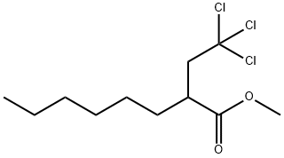 Octanoic acid, 2-(2,2,2-trichloroethyl)-, methyl ester Structure