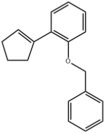 Benzene, 1-(1-cyclopenten-1-yl)-2-(phenylmethoxy)- Structure