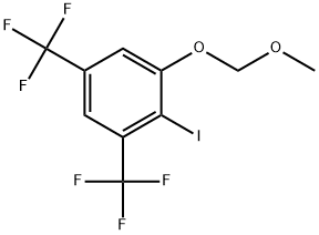 2-Iodo-1-(methoxymethoxy)-3,5-bis(trifluoromethyl)-benzene Structure